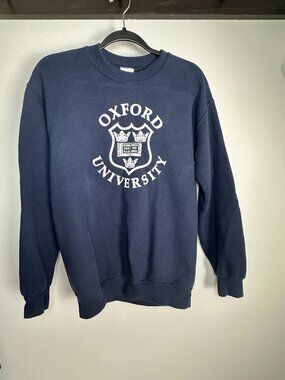 OXFORD UNIVERSITY NAVY BLUE SWEATSHIRT SIZE SMALL